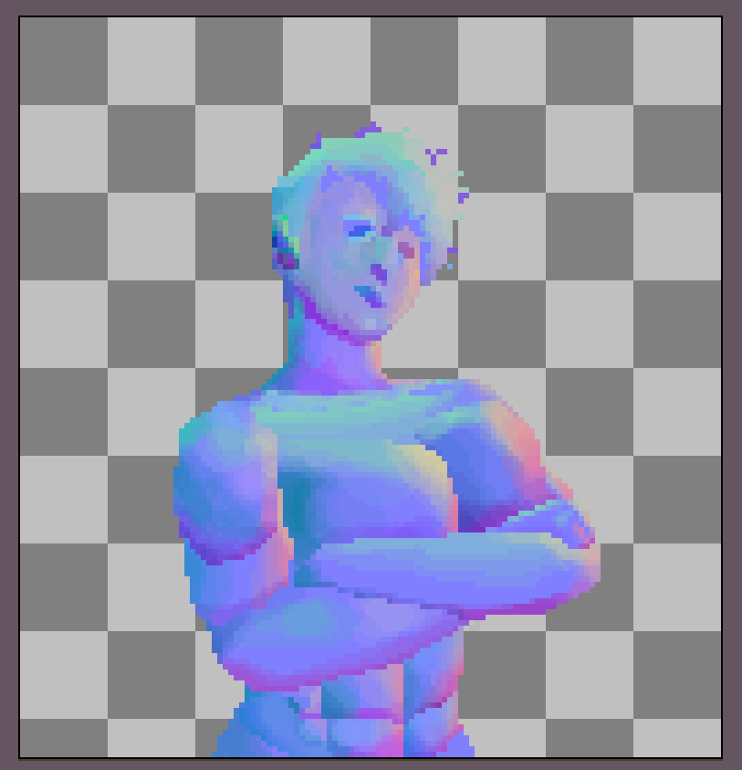 image showing Ivy's portrait normal map